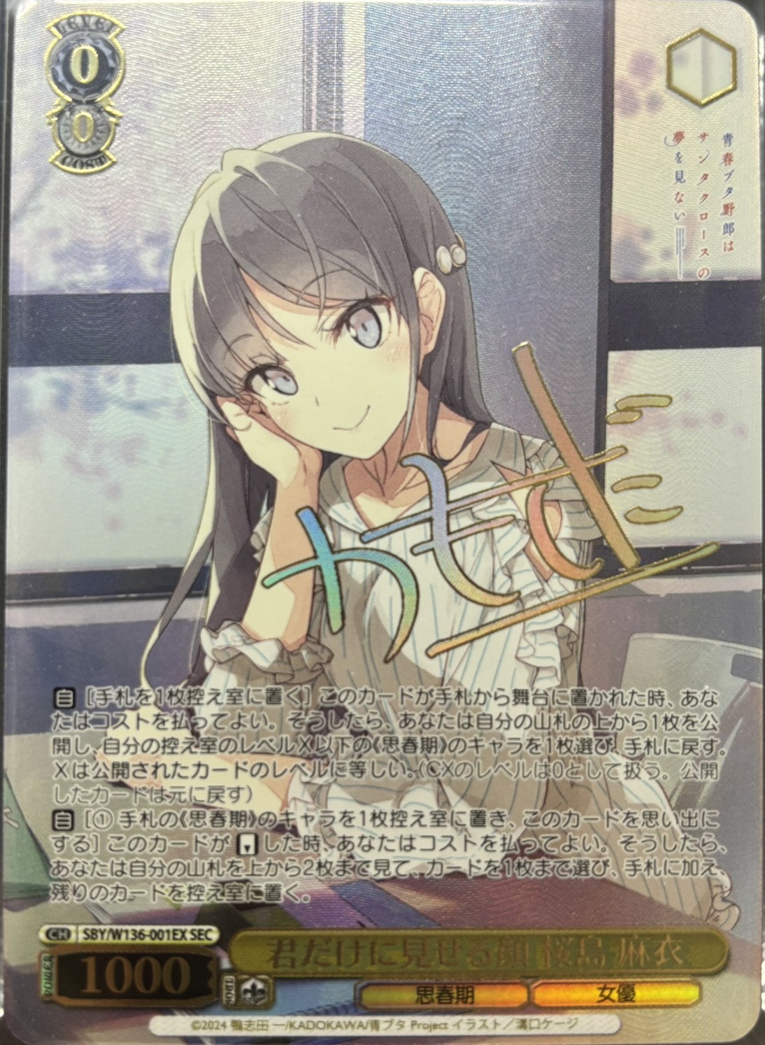 君だけに見せる顔 桜島 麻衣(SEC)(SBY/W136-001EX)