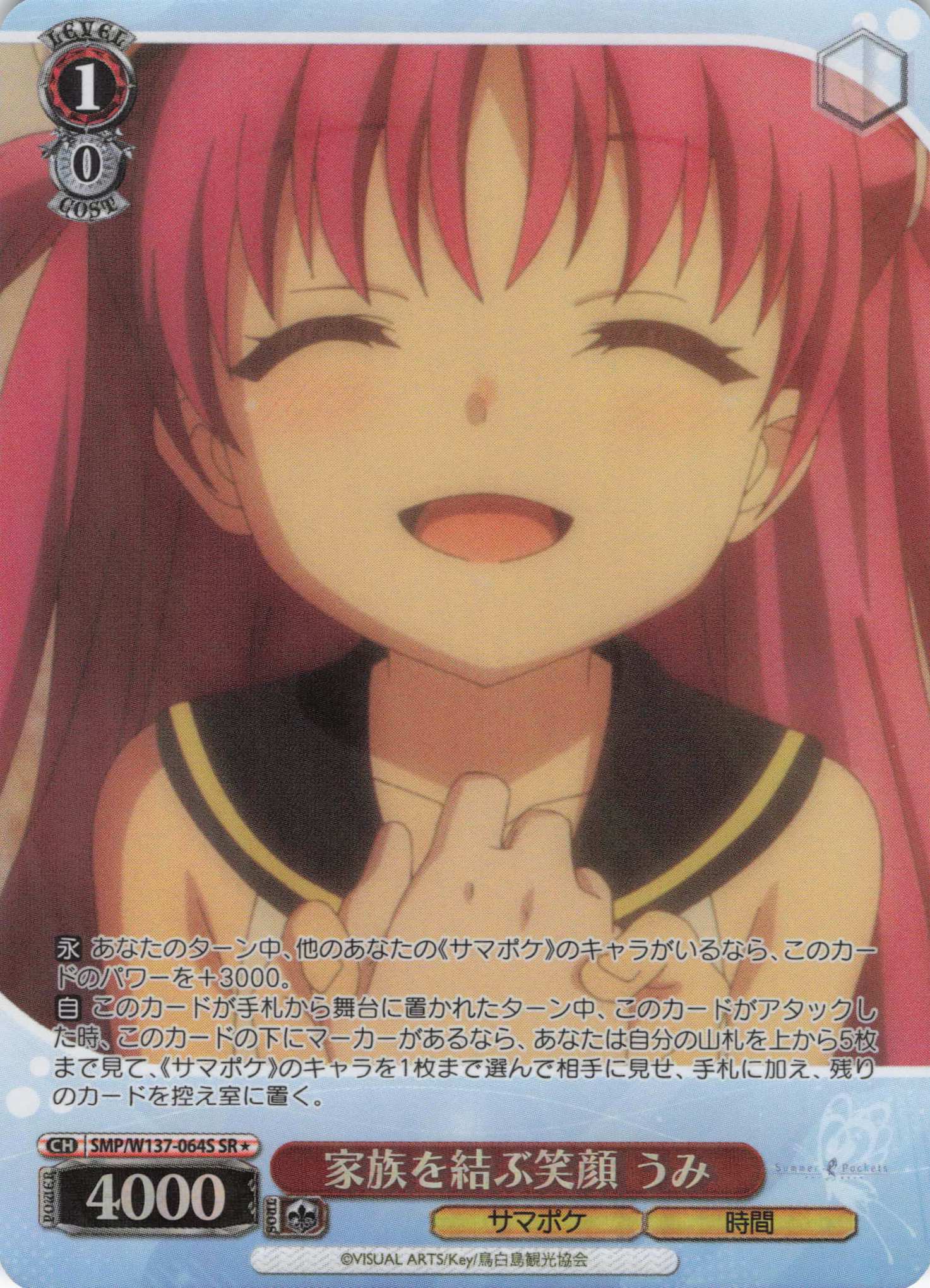 家族を結ぶ笑顔 うみ(SR)(SMP/W137-064S)