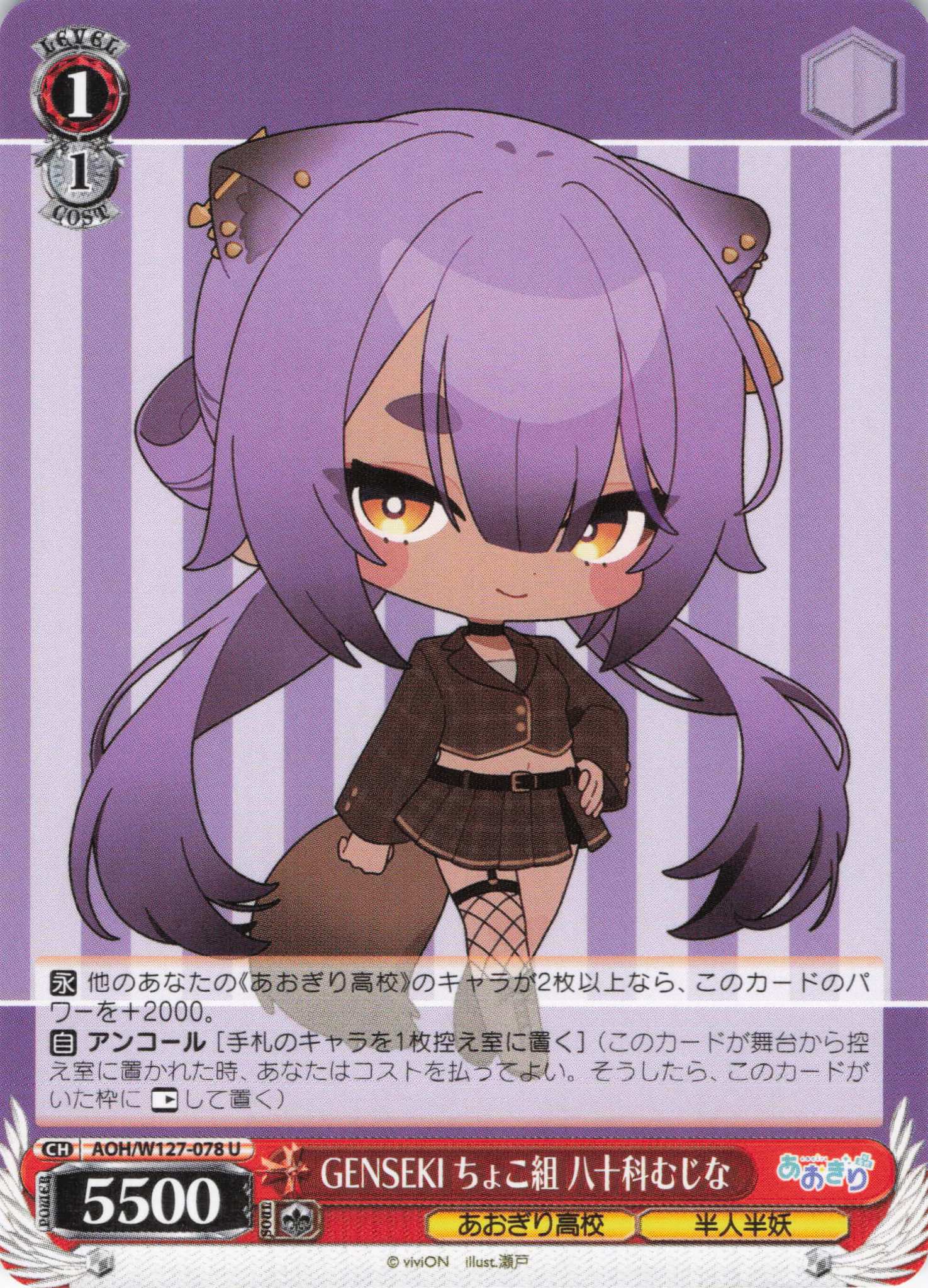 GENSEKI ちょこ組 八十科むじな(U)(AOH/W127-078)