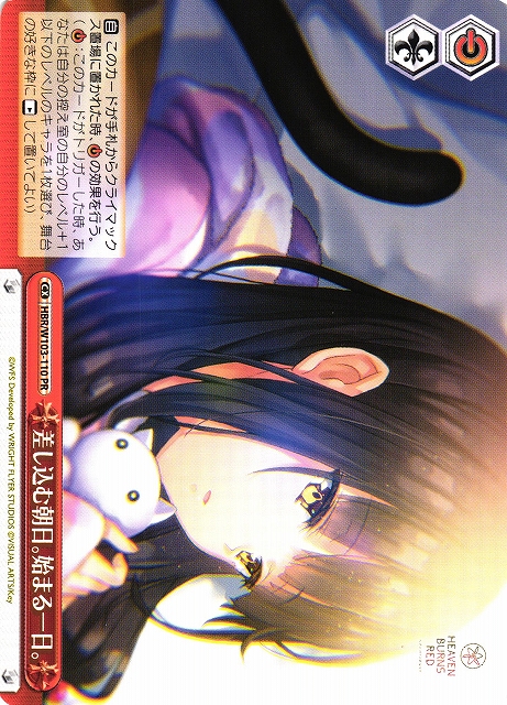 差し込む朝日。始まる一日。(HBR/W103-110)