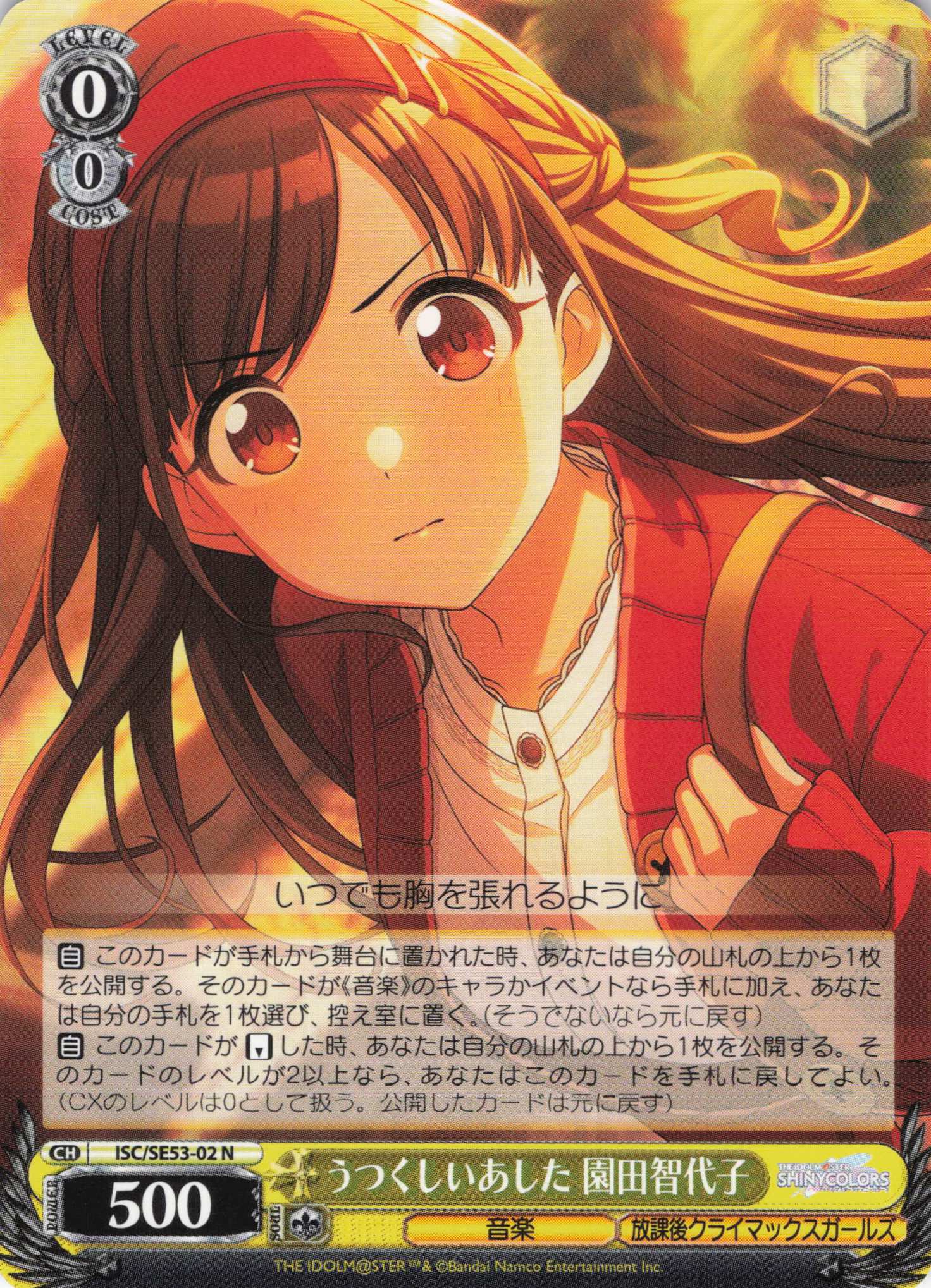 うつくしいあした 園田智代子(N)(ISC/SE53-02)