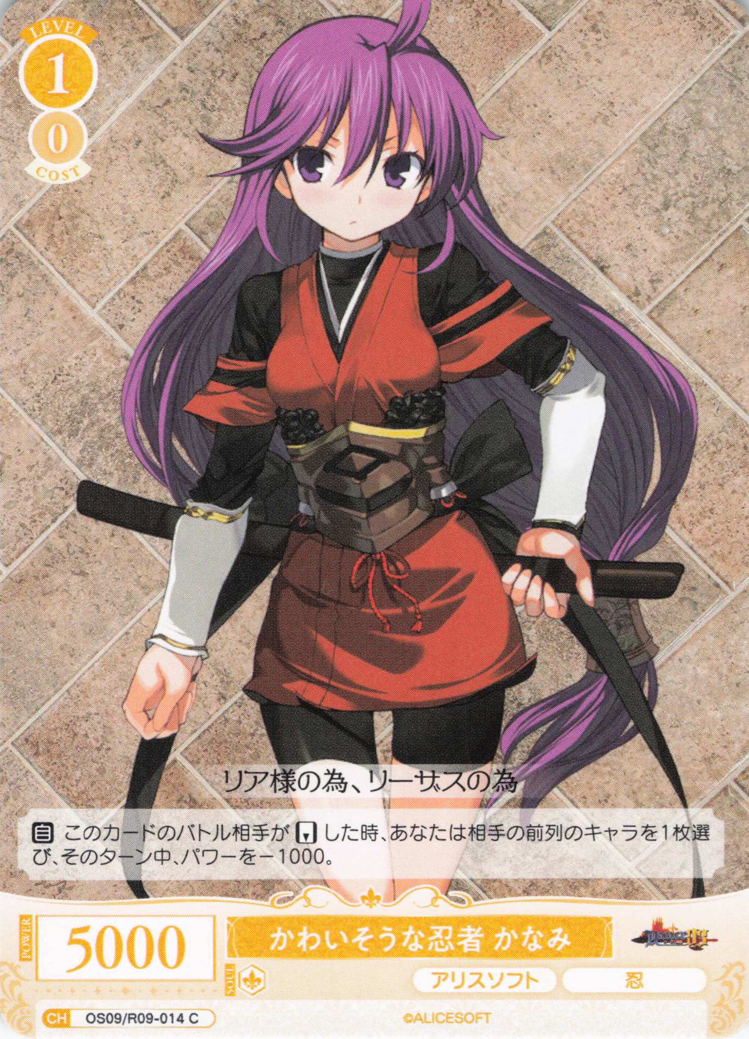 かわいそうな忍者 かなみ(C)(OS09/R09-014)