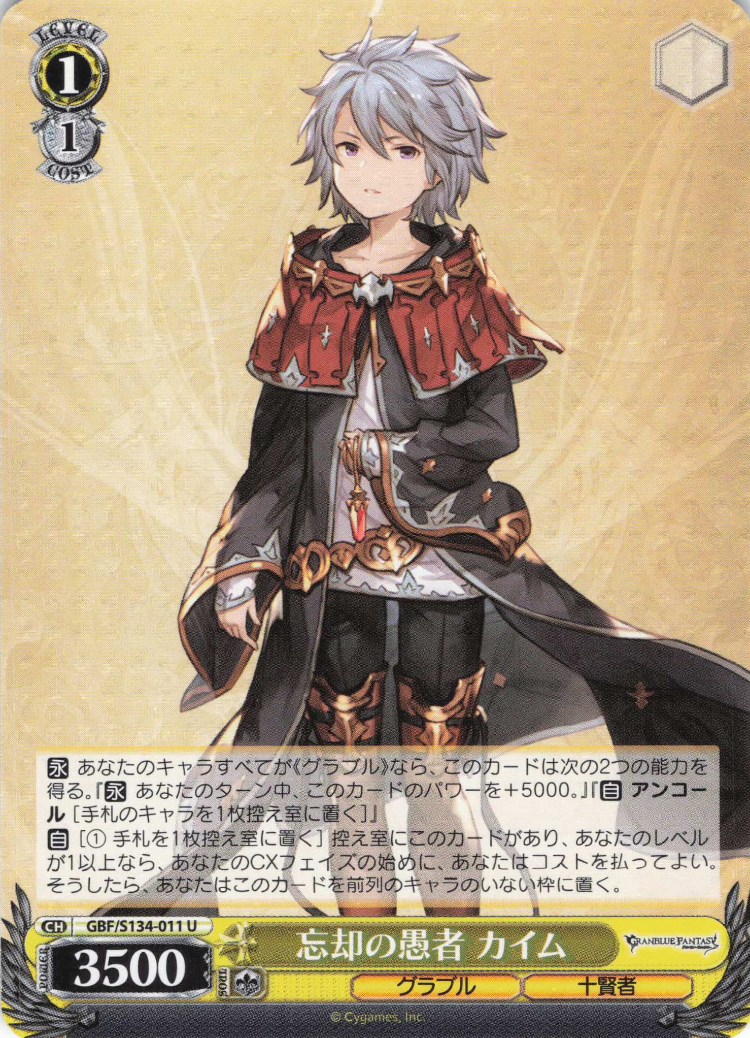 忘却の愚者 カイム(U)(GBF/S134-011)