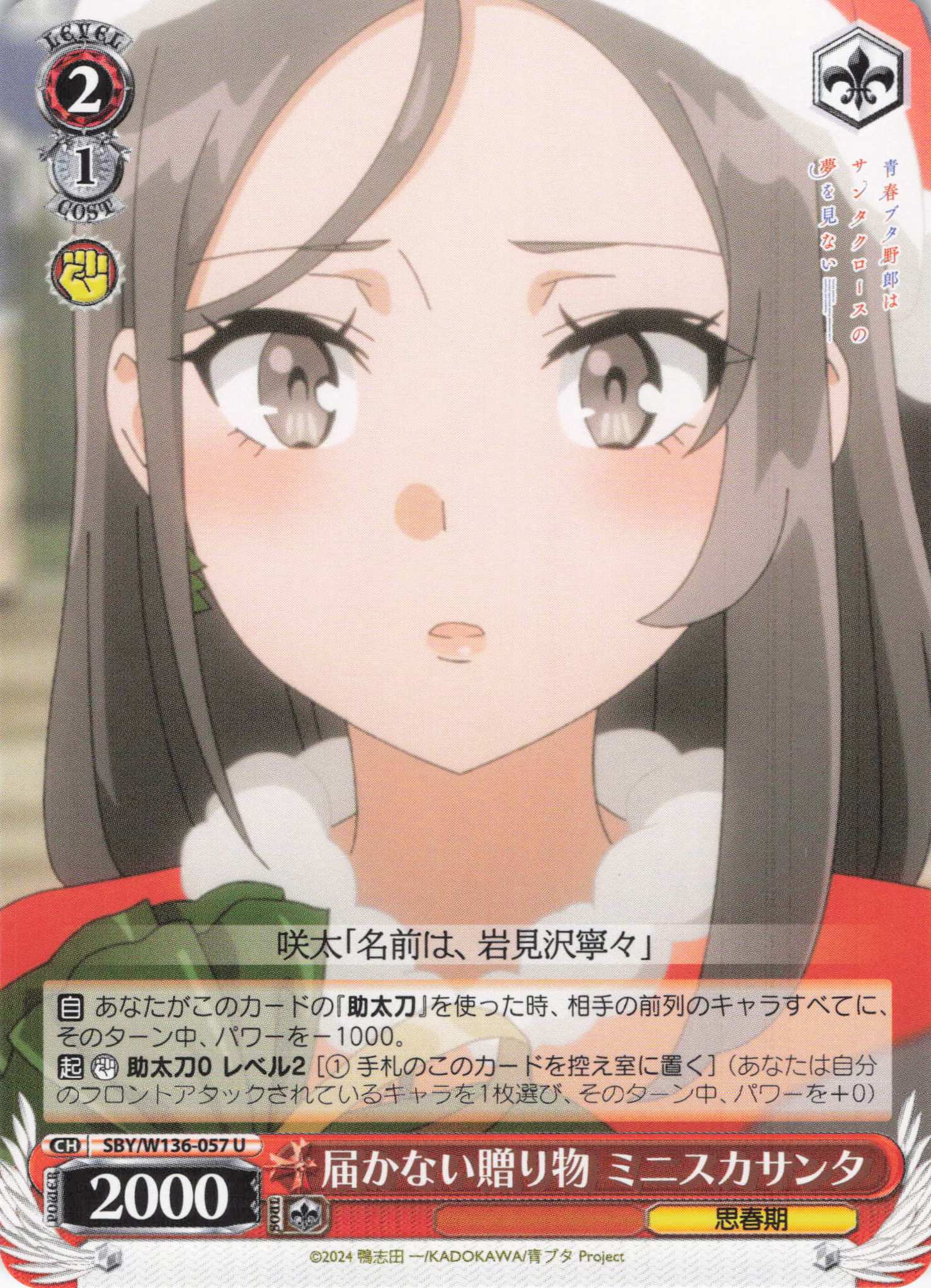 届かない贈り物 ミニスカサンタ(U)(SBY/W136-057)