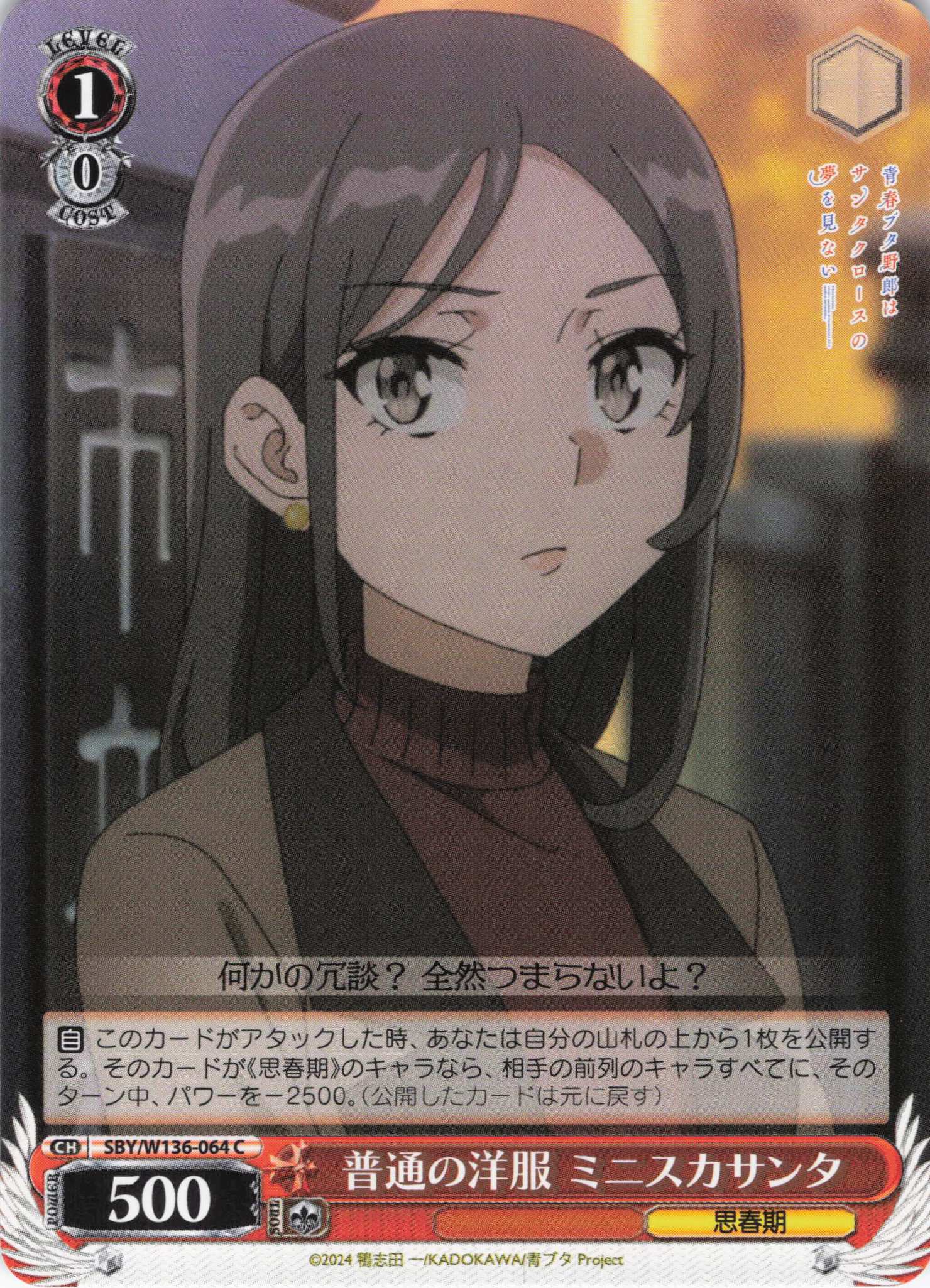 普通の洋服 ミニスカサンタ(C)(SBY/W136-064)