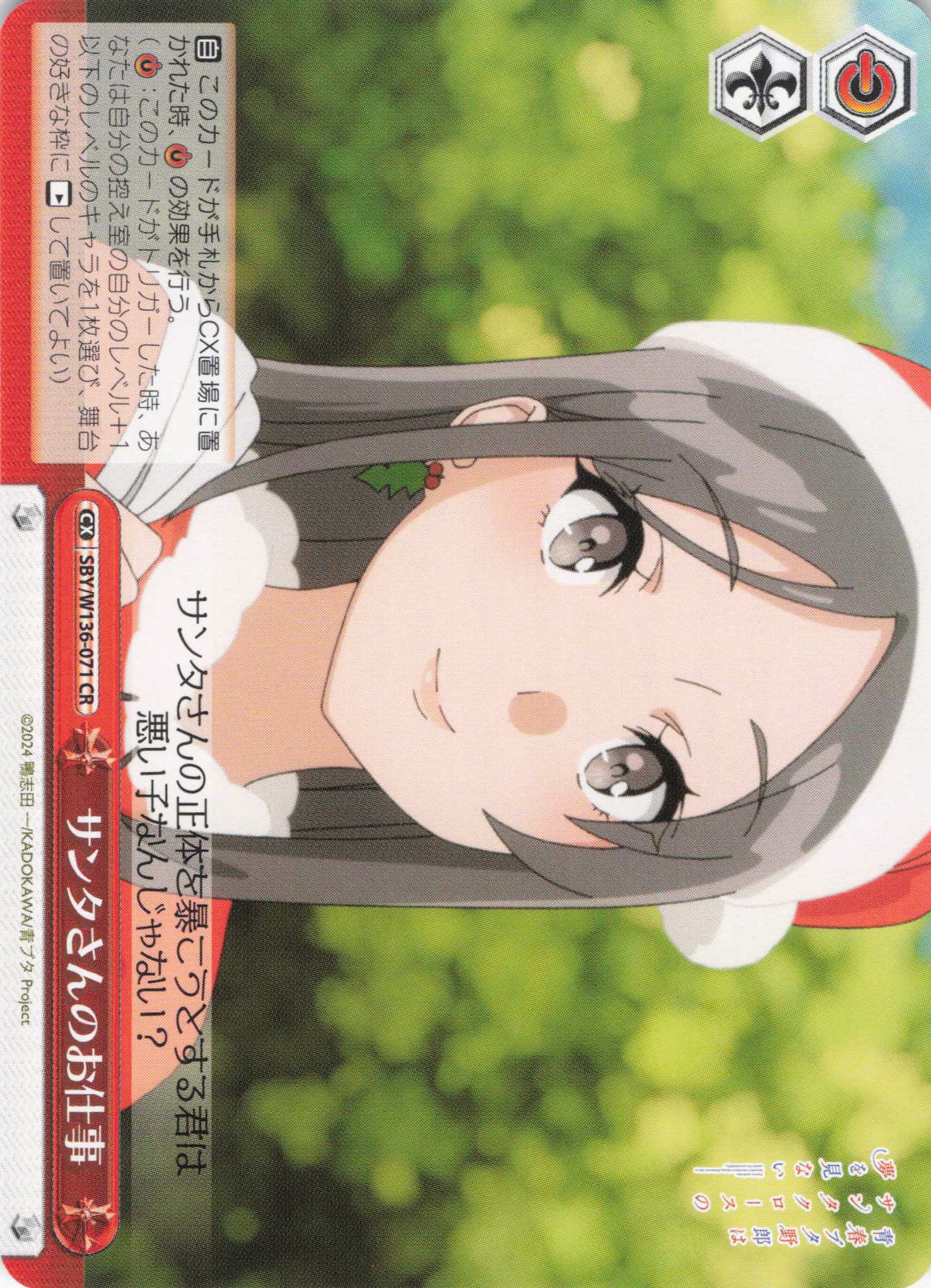 サンタさんのお仕事(CR)(SBY/W136-071)