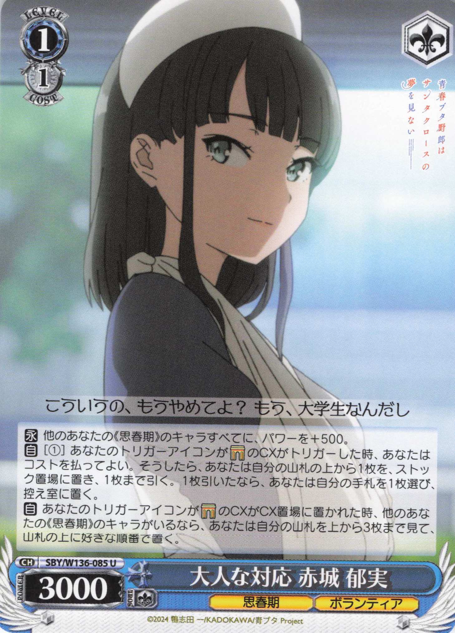 大人な対応 赤城 郁実(U)(SBY/W136-085)