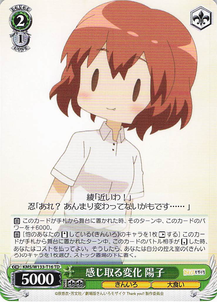 感じ取る変化 陽子(TD)(KMS/W133-T16)