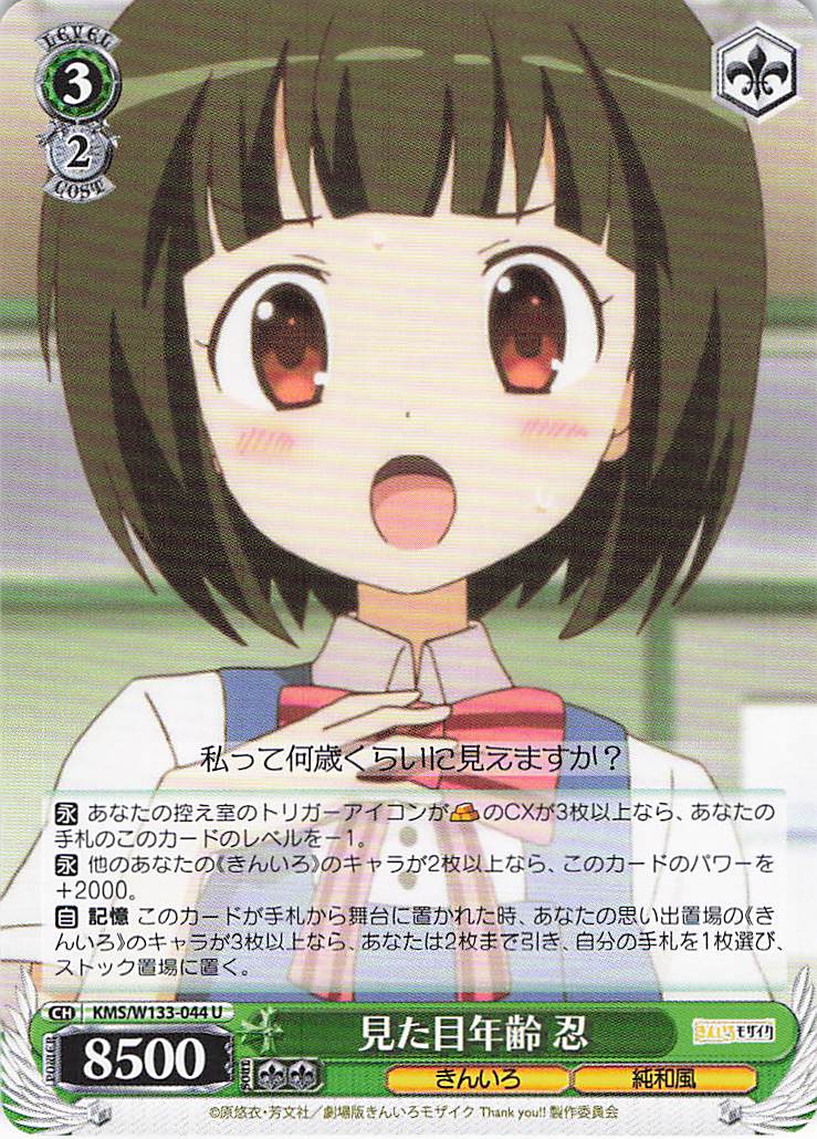 見た目年齢 忍(U)(KMS/W133-044)