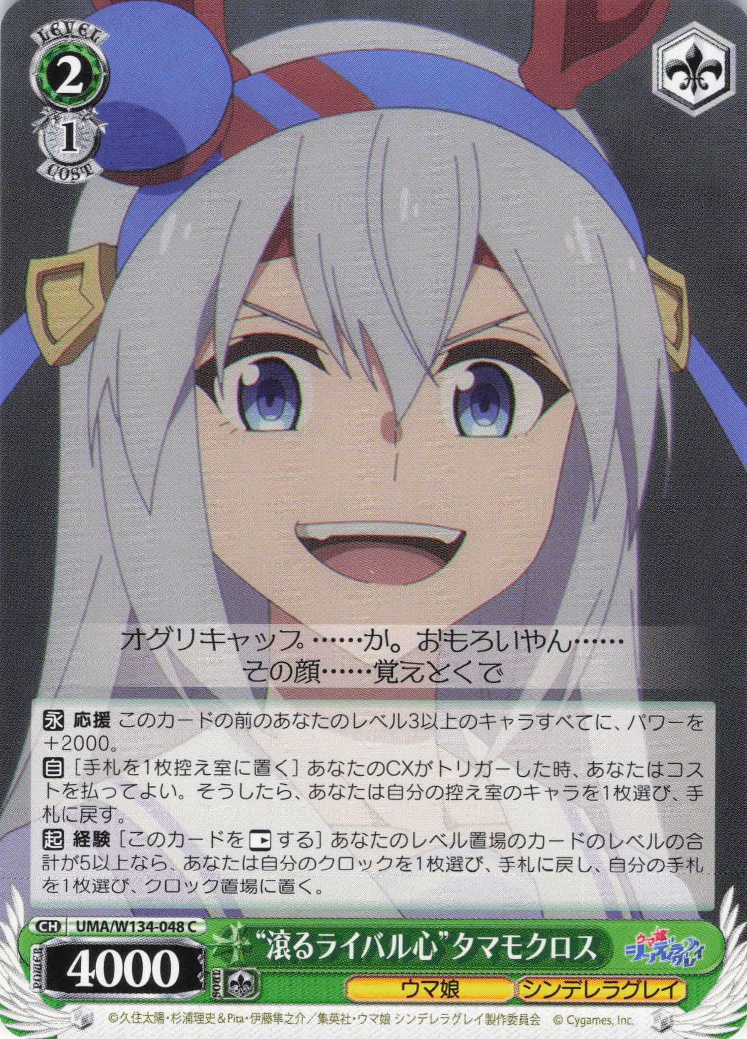 “滾るライバル心”タマモクロス(C)(UMA/W134-048)