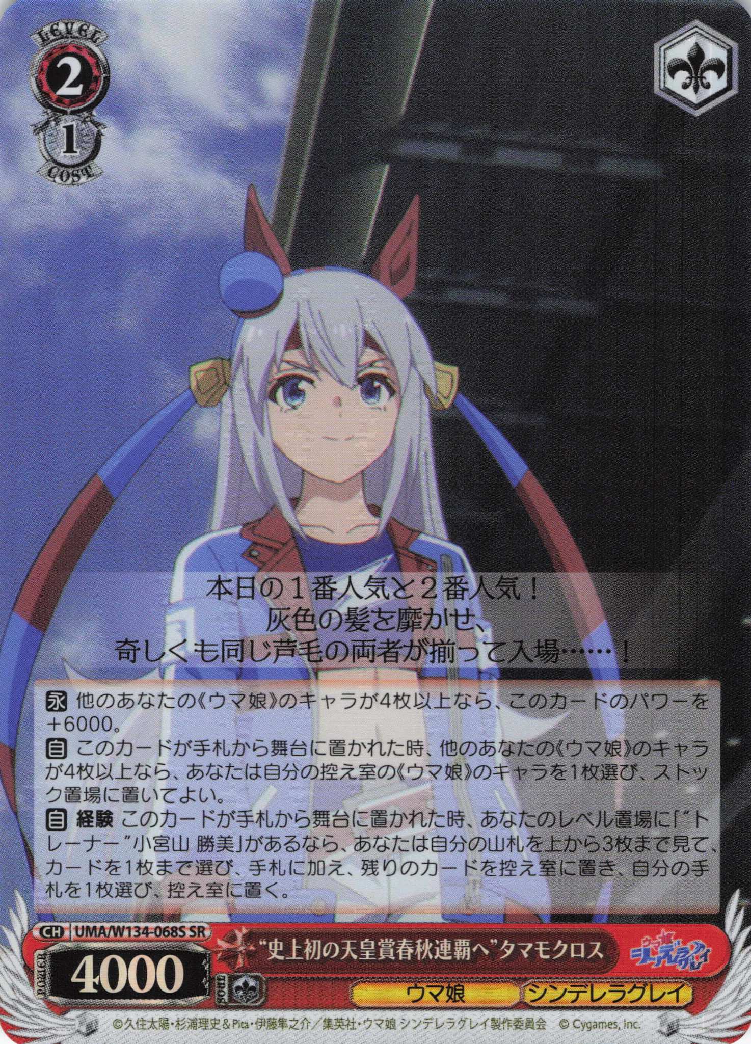 “史上初の天皇賞春秋連覇へ”タマモクロス(SR)(UMA/W134-068S)