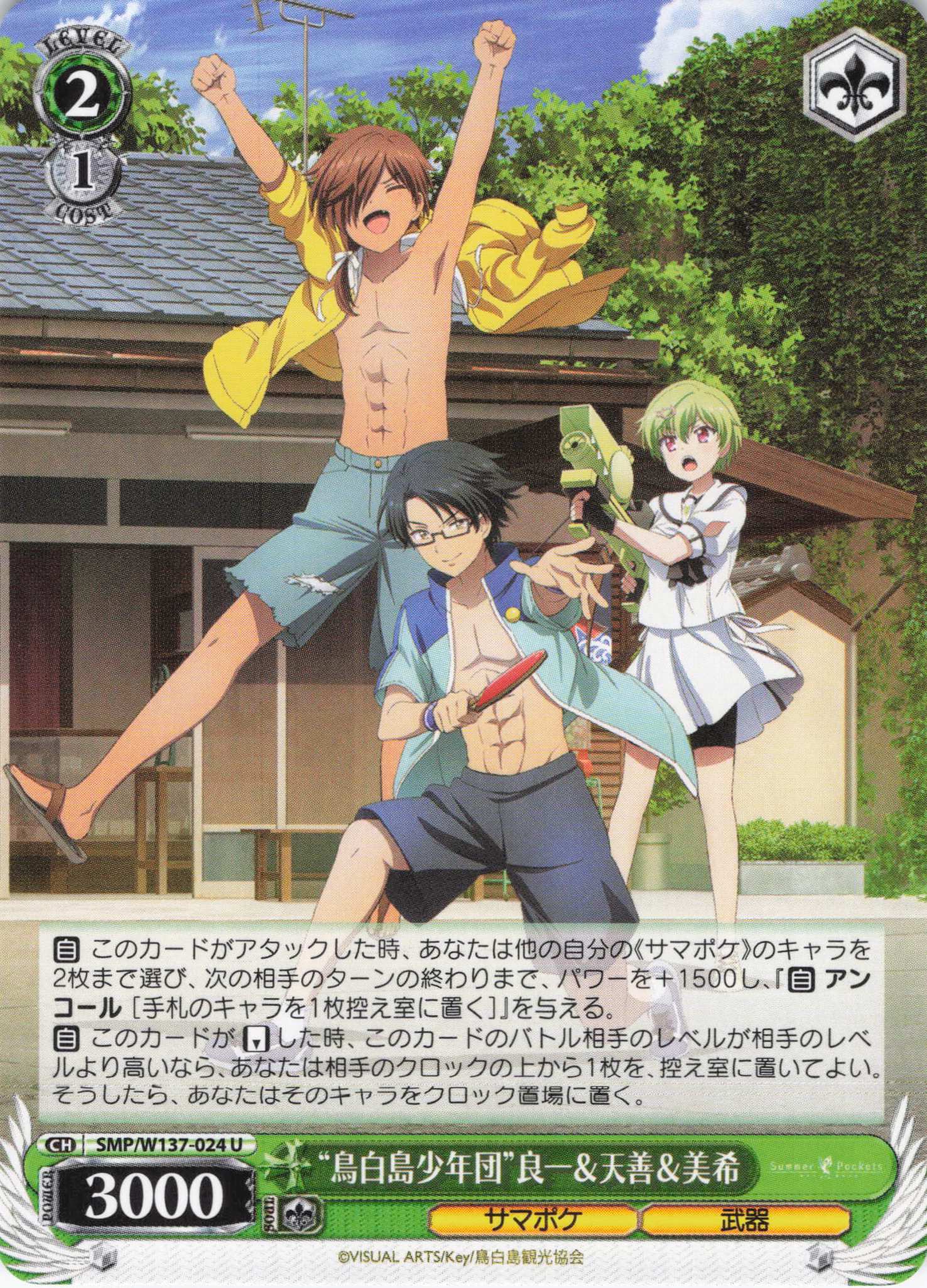 “鳥白島少年団”良一＆天善＆美希(U)(SMP/W137-024)